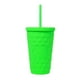 thumbnail image 2 of Vaso plástico doble pared con acabado rubber y diseño en relieve verde 10 x 16, 2 of 2
