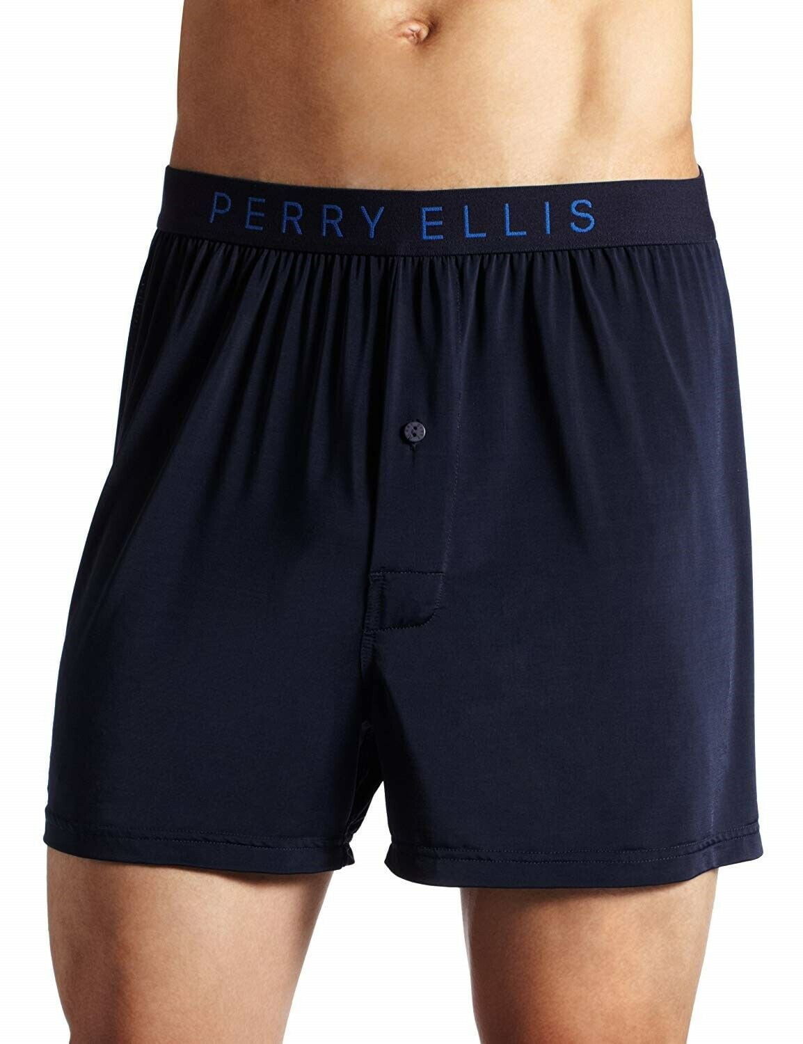 Perry Ellis Men's Luxe Solid Boxer 163009