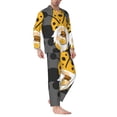 thumbnail image 2 of Fotbe Bee Gnome With Sunflower Pattern Long Sleeve Pajama Set for Men,Sleepwear Set,2-piece Loungewear Set,Soft PJs Comfy Nightwear with Pockets-XX-Large, 2 of 7