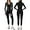 Black, variant on 3 Pieces Workout Sets for Women Zip Up Jacket Racerback Sports Bra High Waist Leggings Gym Yoga Outfits