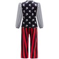 thumbnail image 5 of Disfraz de pirata de Halloween para niños y niñas, disfraces de fiesta de carnaval, ropa de actuación para niños pequeños, 5 of 5
