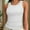 White, variant on Crew Neck Tank Tops for Women Stretch Camisole Shirts