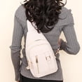 thumbnail image 3 of Leather Sling Bag for Women,Travel Small Sling Bag Crossbody Bags for Women-Vegan Leather Fanny Pack Crossbody Bags, 3 of 3