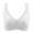 25-White, variant on YWDJ Bras for Women Plus Size Closure in Back Bras Wirefree Sleep Bras Wide Strap Full Coverage Push up Wrap Comfy Bras Padded Plus Size Comfortable Bras Lounge Bras Gray 100C