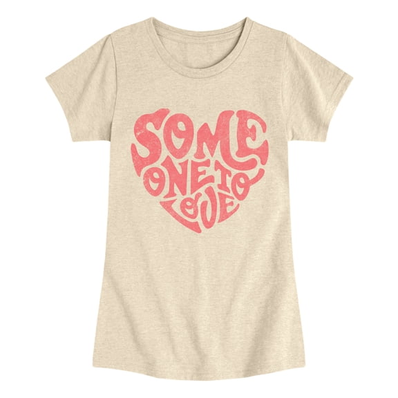 Instant Message - Someone to Love Fitted Short Sleeve Graphic T-Shirt