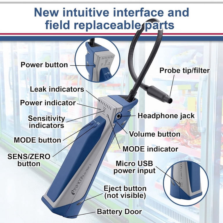 Inficon 721-202-G1 - Refrigerant Leak Detector - Walmart.com