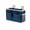 Blue A, variant on Canvas Hanging Bedside Caddy with Hooks and 3 Pockets, Non Sag Storage Bag with Water Bottle Holders for Dorm Bunk Bed, Bedroom Daily Essentials Organizer