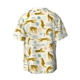 thumbnail image 2 of Wukai Leopard Print Men's Casual Short-Sleeve Button Down Shirt - Lightweight Summer Dress Shirt for Daily Wear-, 2 of 7