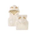 thumbnail image 1 of URMAGIC Hooded Lamb Velvet Vest Jacket Warm Fleece Coat for Newborn Baby Boys Girls,Toddlers, 1 of 2