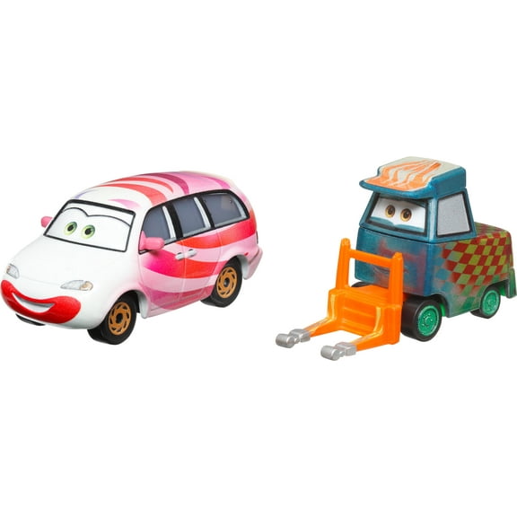 Disney Pixar Cars 3 2-Pack Assortment, 1:55 scale Die-Cast Fan Favorite Character Vehicles for Racing and Storytelling Fun, Gift for Kids Age 3 and Older