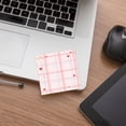 thumbnail image 5 of Sticky Notes 3.15×3.15 Inch Pink Plaid Heart Self Adhesive Memo Pads - Cute Decorative Note Pads for Home Office Organization, Refrigerator Messages, Planner Stickers & Daily Reminder Notes, 5 of 8