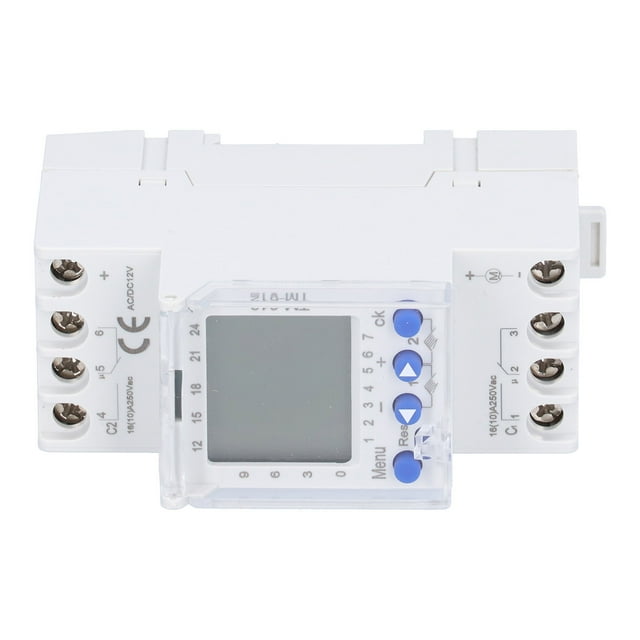Intelligent Switching Timer, Time Control Switch 2 Output Electronic DC12V Counter With LCD Display For Festive Neon Lamp Decoration