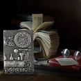 thumbnail image 4 of Wovilon Leather Writing Journal Vintage Notebook (Silver), Embossed Train Daily Notepad Diary With Lined Page, Cool Journal Gift For Women Men To Write In, 4 of 7
