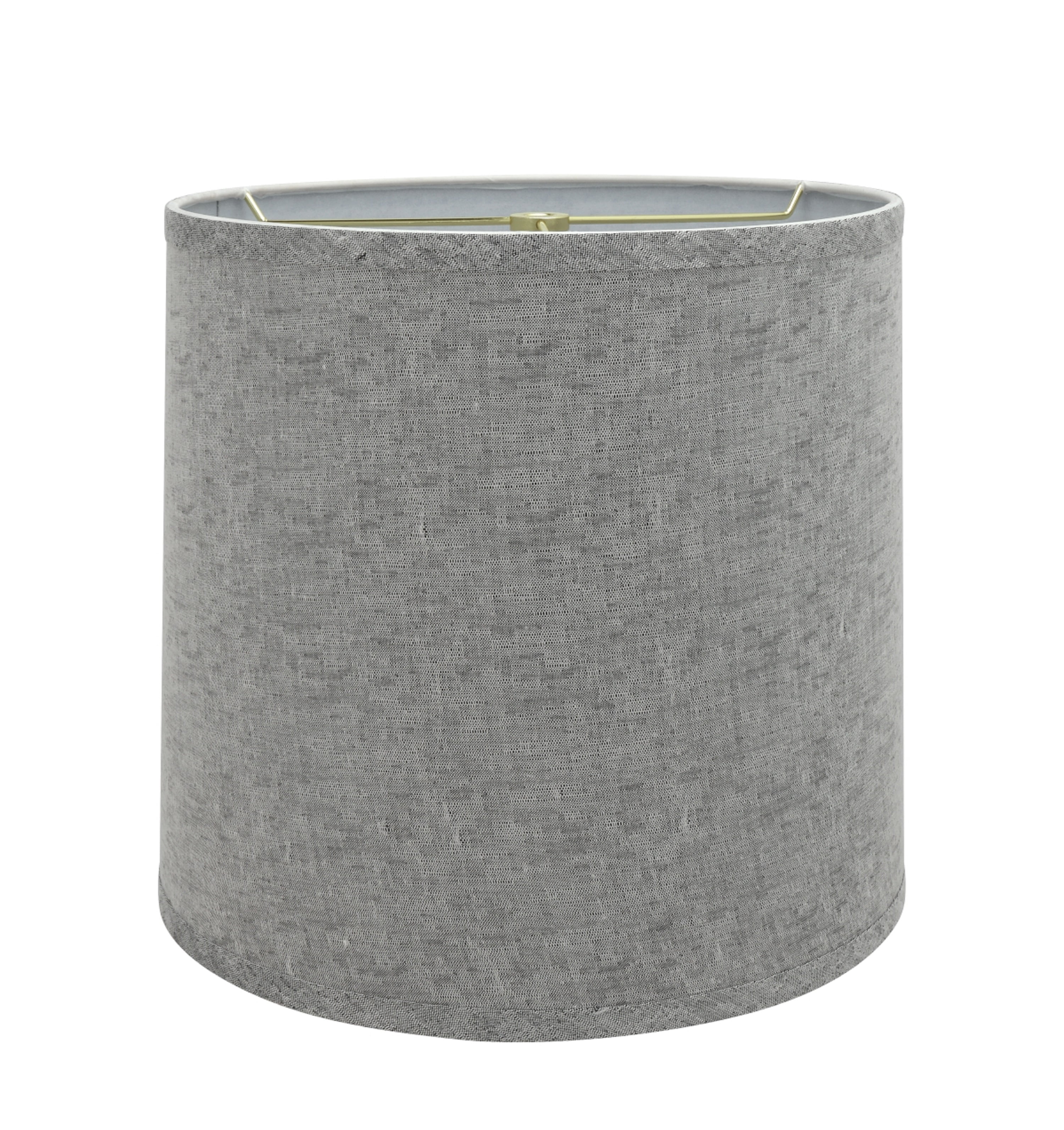 Aspen Creative 32502 Transitional Drum (Cylinder) Shaped Spider Construction Lamp Shade in Grey, 13" wide (12" x 13" x 12")