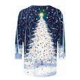 thumbnail image 5 of Pyhlmscde Blouse de Noël Imprimée à Manches Longues pour Femmes, Tenues d'Automne pour Femmes, Blouses de Noël pour Femmes, Chemises de Noël pour Femmes, 5 of 5