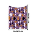 Wadada Halloween Blanket Ghost Pumpkin Throw Blanket Cat Throws Gift