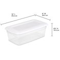 thumbnail image 2 of Sterilite 5.7 L Storage Box, Clear Plastic Storage Bin with Snap-on Lid, White, 2 of 5