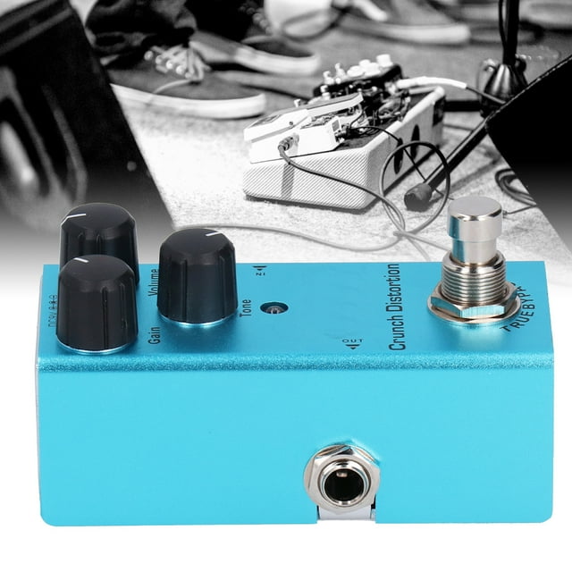 Distorsión Crunch, Pedal De Efecto De Guitarra Eléctrica aleación De Aluminio Elegante Pedal De Efecto True Bypass Para Guitarra Eléctrica