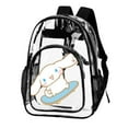 thumbnail image 4 of Cinnamoroll Clear Backpack Heavy Duty See Through Bookbag Transparent Bag for Colleges School Work Sport Travel, 4 of 7
