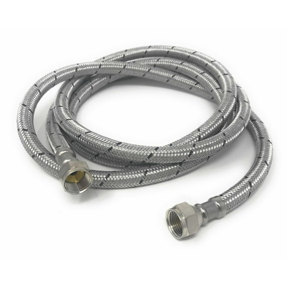 Low Pressure 2M≈6.5FT Aluminum reinforced Gas Hose with 3/8" Female Flare and 3/8" Female Flare [AL GAS 200 06 FF]