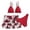 c-Red, variant on Bigetiay Girls 2 Piece Swimwear Tropical Print Bikini Set with Cover up Skirts, Size 6-7 Years