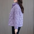 thumbnail image 5 of YueHuiYing Packable Jacket Womens with Hood Lightweight Full Zip Winter Quilted Womens Coat, 5 of 9
