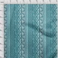 thumbnail image 4 of oneOone Georgette Viscose Dark Teal Blue Fabric Aaian Batik Sewing Material Print Fabric By The Yard 42 Inch Wide, 4 of 4