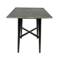 thumbnail image 2 of Daisy Modern Bar Table with Rubberwood Legs and Laminate Table Top, Paladina Marble Finish, 2 of 8