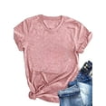 thumbnail image 2 of ZOELNIC 5 Pack Women's T Shirts Casual Short Sleeve Tunic Tops Crewneck Summer Plain Basic Loose Fit Tee, S, 2 of 8