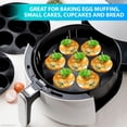 thumbnail image 5 of 2 pack Air Fryer Muffin Pan (7 Cups) — Silicone Muffin Pans for Baking & Freezing, Nonstick Air Fryer Silicone Egg Mold Compatible with 3.5-5.8L Fryers — Easy Demolding, Dishwasher Safe for Daily Use, 5 of 5