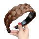 thumbnail image 1 of EZLIFE Diadema trenzada con peluca bohemia para niñas, accesorios de moda con aro trenzado con dientes, estilo trenzado de espina de pescado artificial P7E0, 1 of 7