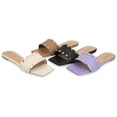 thumbnail image 2 of Journee Collection Womens Treena Tru Comfort Foam Slip On Slide Flat Sandals, 2 of 6