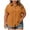 Orange, variant on Horkkom Plus Size Tops for Women Solid Color Short Sleeve Button Down Shirts Summer Casual Loose Blouses with Pocket L