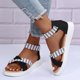 thumbnail image 1 of Sandalias de verano para mujer, sandalias informales para mujer, sandalias de playa romanas Wmkox8yii nm9607, 1 of 8