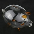 thumbnail image 3 of Boîte à Économies d'Argent, Boîte à Pièces en Verre Transparent pour Cochon, Économiseur de Pièces de Cochon Technologie de Pointe, 3 of 10