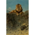 thumbnail image 3 of Ludwig Knaus 13x18 Black Modern Framed Museum Art Print Titled - Throning Lion, 3 of 5