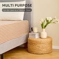 thumbnail image 7 of IVV Natural Handwoven Crafted Ottoman, Round Footrest Entryway Shoe Changing Stool, Living Room Bedroom Decorated Seat/Accent Table, No Assembly, 17.7"L x 17.7"W x 7.9"H, 7 of 7