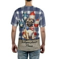 thumbnail image 5 of Patriotic Pug 4th of July Independence Paws All Over Print 3D Shirt Unisex Merch Dog Lover Gifts - 02010, 5 of 6