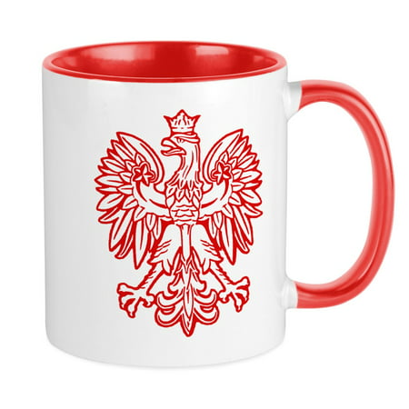 

CafePress - Polish Eagle Emblem Mug - Ceramic Coffee Tea Novelty Mug Cup 11 oz