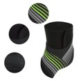 thumbnail image 3 of Unique Bargains 1pc Women Striped Style Right Foot Ankle Support Brace for Sports Medium Black Green Composite Neoprene Fabric, 3 of 4