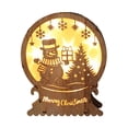 thumbnail image 2 of Adornos de Casa de Madera Luminosa, Decoraciones de Madera de Navidad Exquisitas únicas, Casa de Madera Luminosa de Navidad, para Tiendas de Habitacio , Estilo F Salvador Dali Decoraciones de casas, 2 of 6