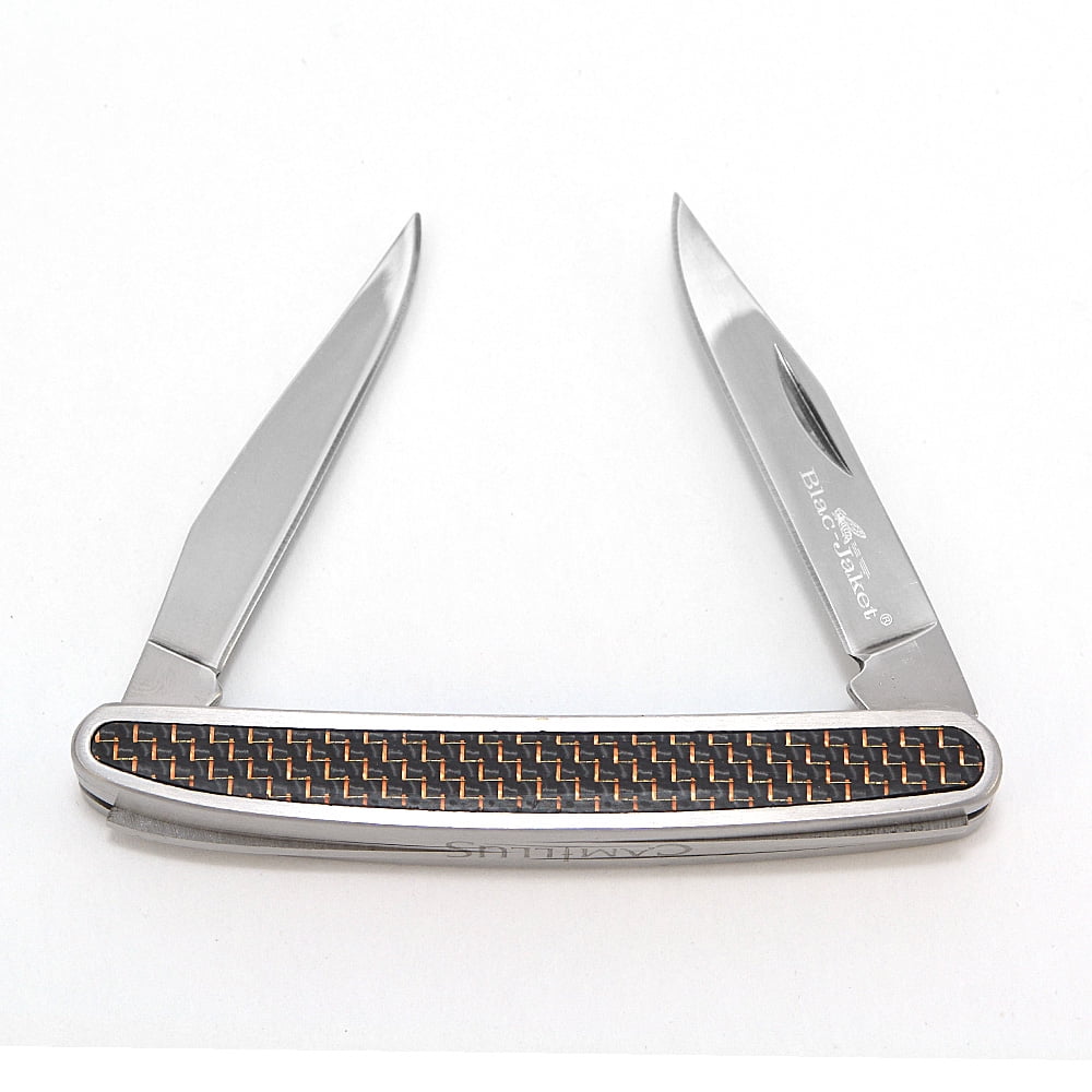 Camillus BlacJaket 2Blade Folding Pocket Knife, 9.06" Muskrat with Wood Case