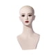 thumbnail image 2 of Cabeza de maniquí femenino con soporte para peluca de hombro, base estable, soporte de exhibición de peluca para maquillaje rojo, 2 of 9