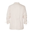 thumbnail image 3 of Camisa CARUHIF Renaissance Pirate Medieval Vikingo de lino para hombre, 3 of 6