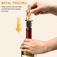thumbnail image 6 of Weighted Stainless Steel Pourers, Auto Flip Olive Oil Dispenser Spout, Balsamic Vinegar Pour Spouts 4Pcs, 6 of 8