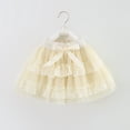 thumbnail image 2 of Girls Tutu Dress Layered Skirt with Satin Waistband, Fluffy Mesh Cake Skirt for Party, Elastic Half Skirt for Birthday (3-10Y), 2 of 7
