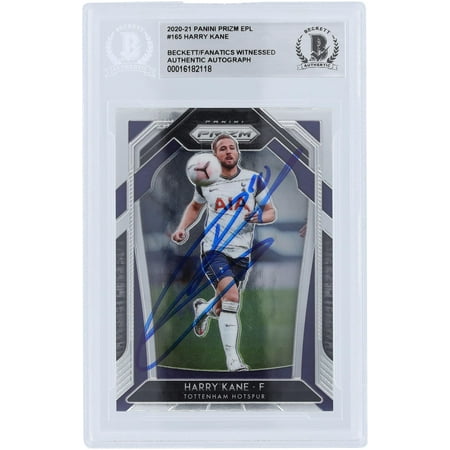 Harry Kane Tottenham Hotspur F.C. Autographed 2020-21 Panini Prizm EPL #165 Beckett Fanatics Witnessed Authenticated Card - Fanatics Authentic Certified