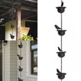 thumbnail image 2 of Giaone Rain Chain for Gutters Outside Rain Catcher Metal Rain Cups for Drainage, 2 of 8