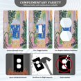 thumbnail image 3 of Yayeee Blank Wall Plate Cover 1-Gang 4.5"x2.7" Home Unused Decorative Outlet, Yellow Seaside, 3 of 7