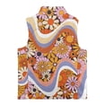 thumbnail image 5 of Pzuqiu Colorful Flower Kids Sleeveless Vests 5-6 Lightweight Comfortable Fall Outfits Fashion Clothing Polyester Stretchy Warm Soft Outerwear Jacket with Pockets for Girls, 5 of 7